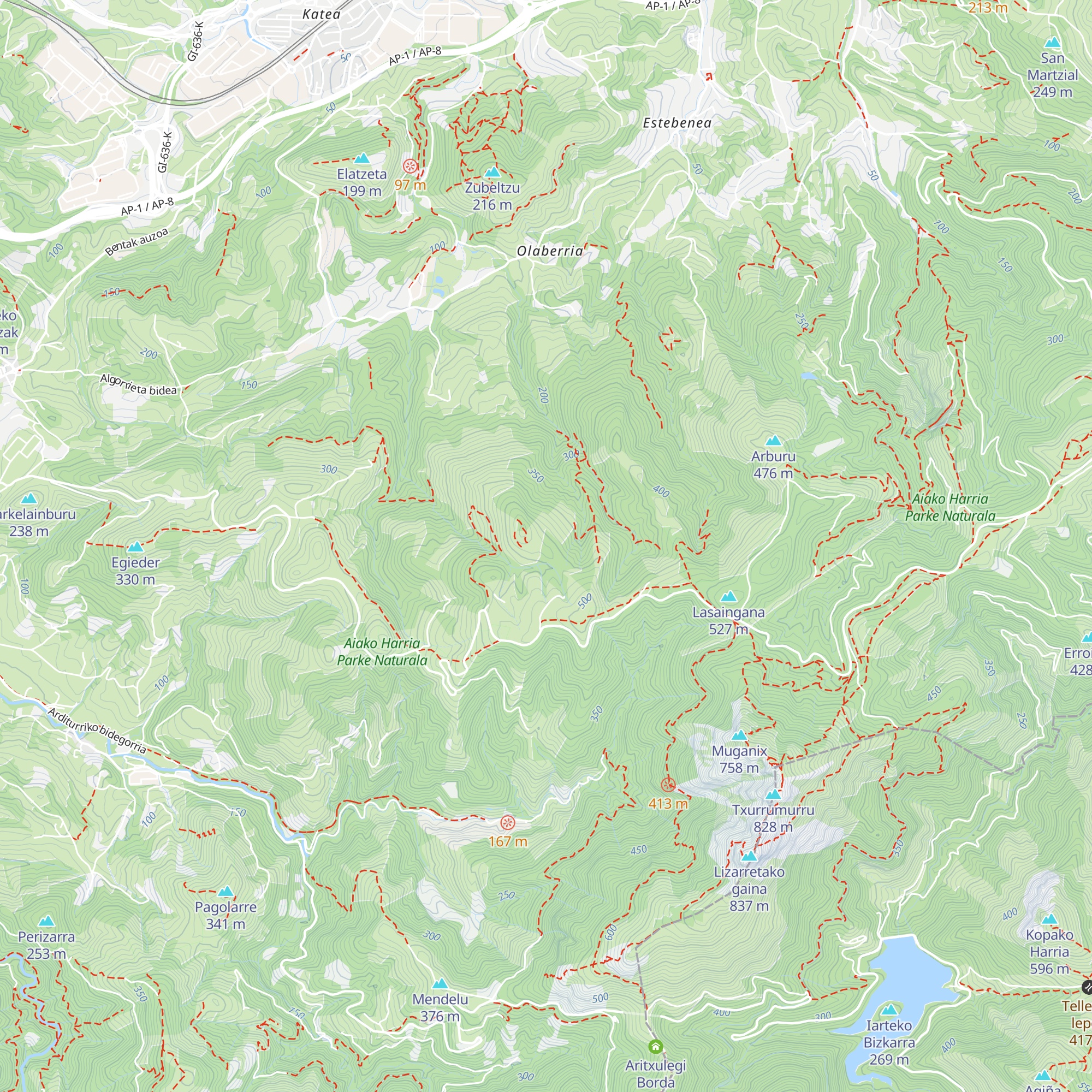 Refugio De Montaña En Urdinegi map
