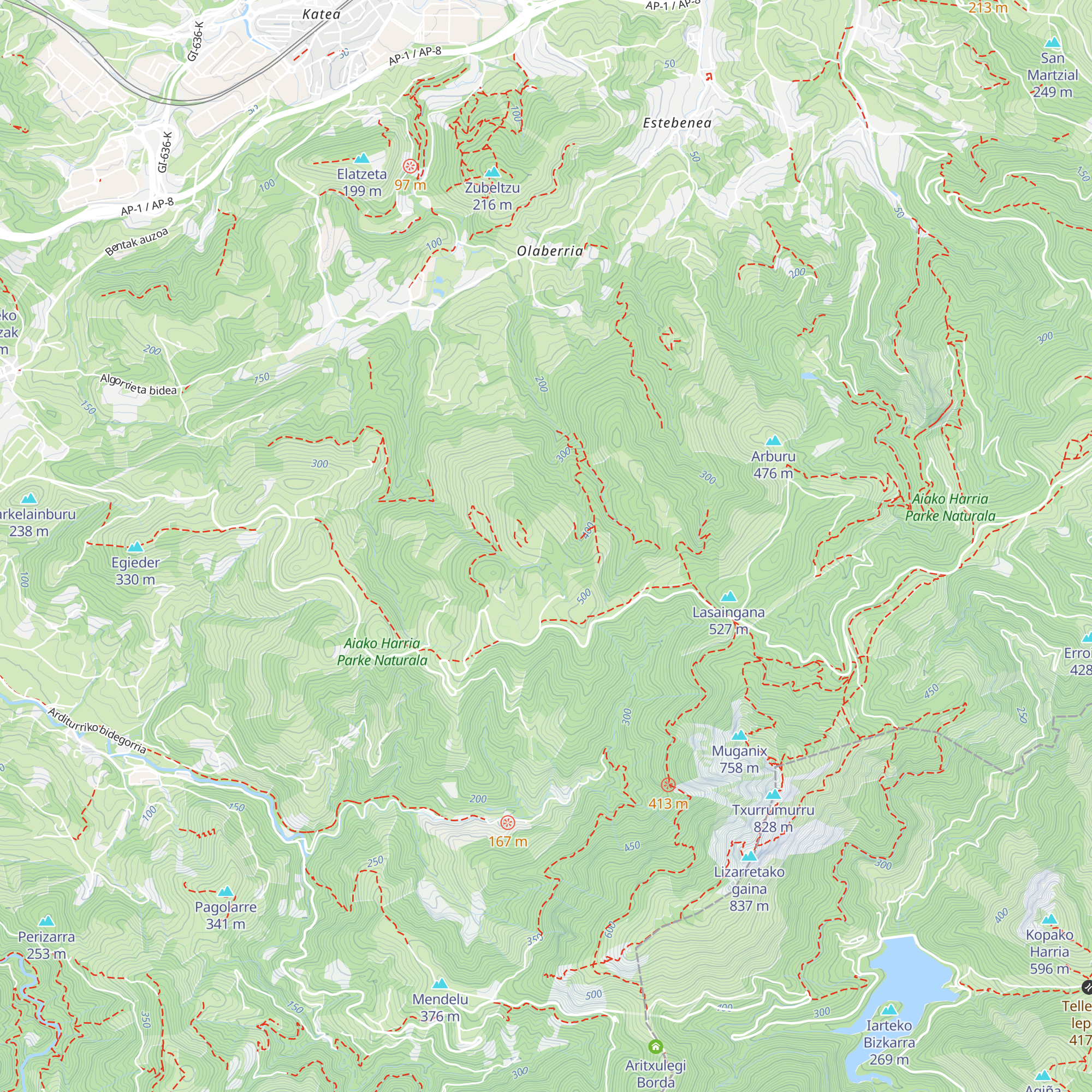 Refugio De Montaña En Urdinegi map