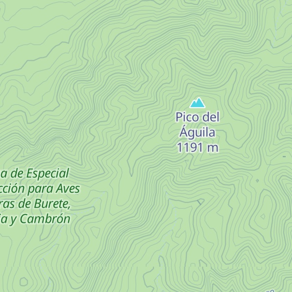 Map of Sierra de Burete