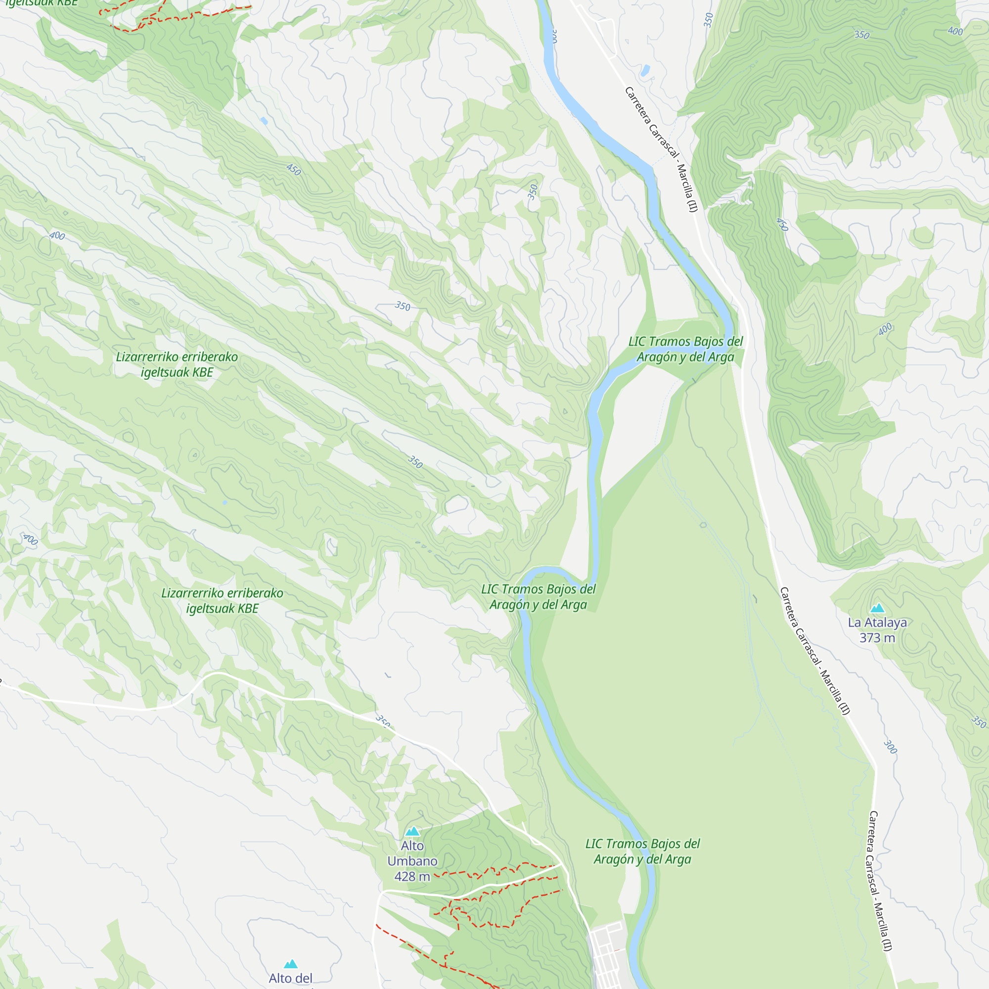 Cabaña de Arriazu map