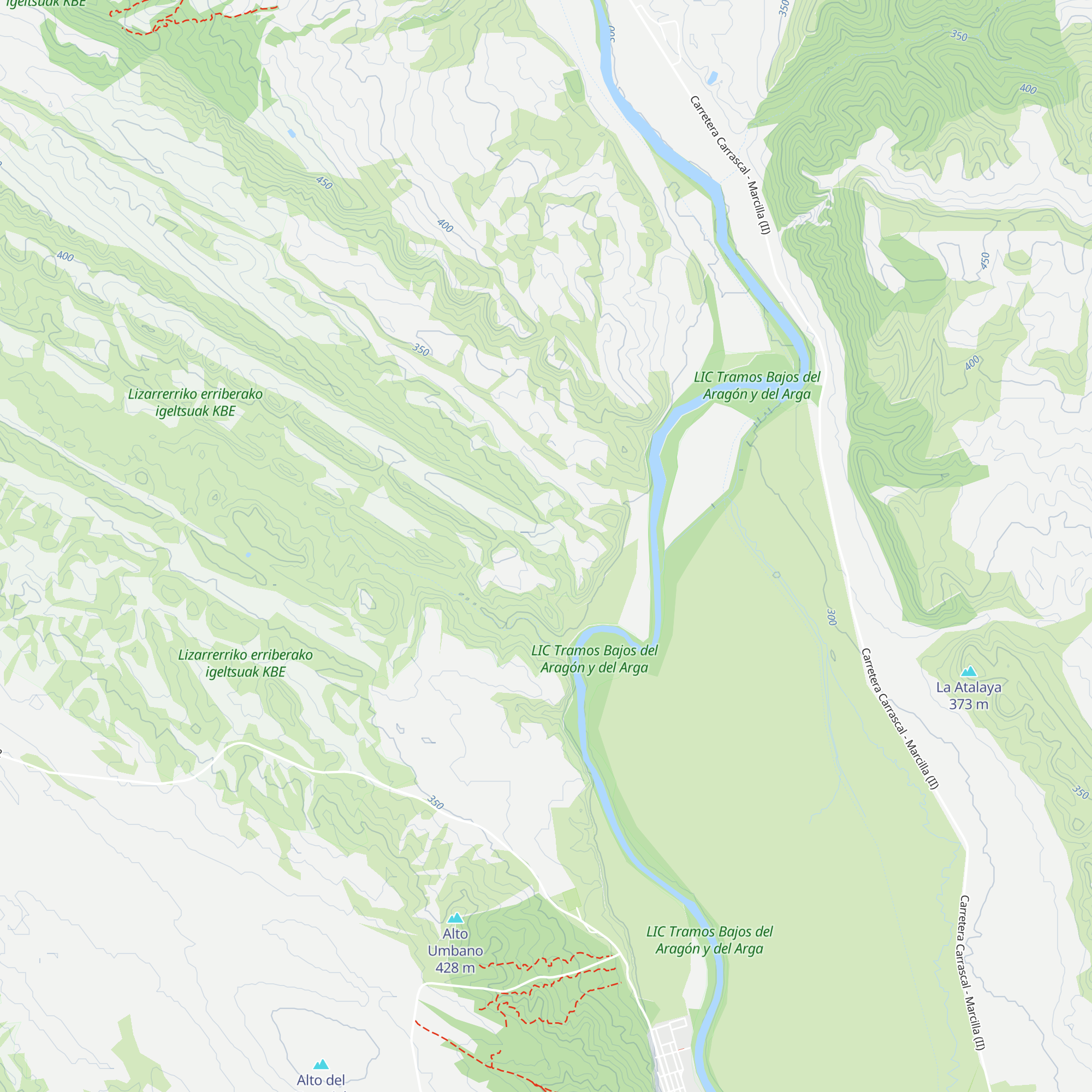 Cabaña de Arriazu map