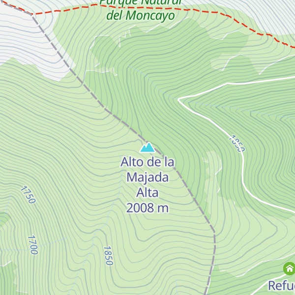 Map of Alto de la Majada Alta