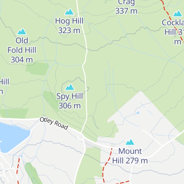 Map of Green Well Hill