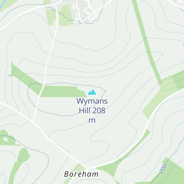 Map of Wymans Hill