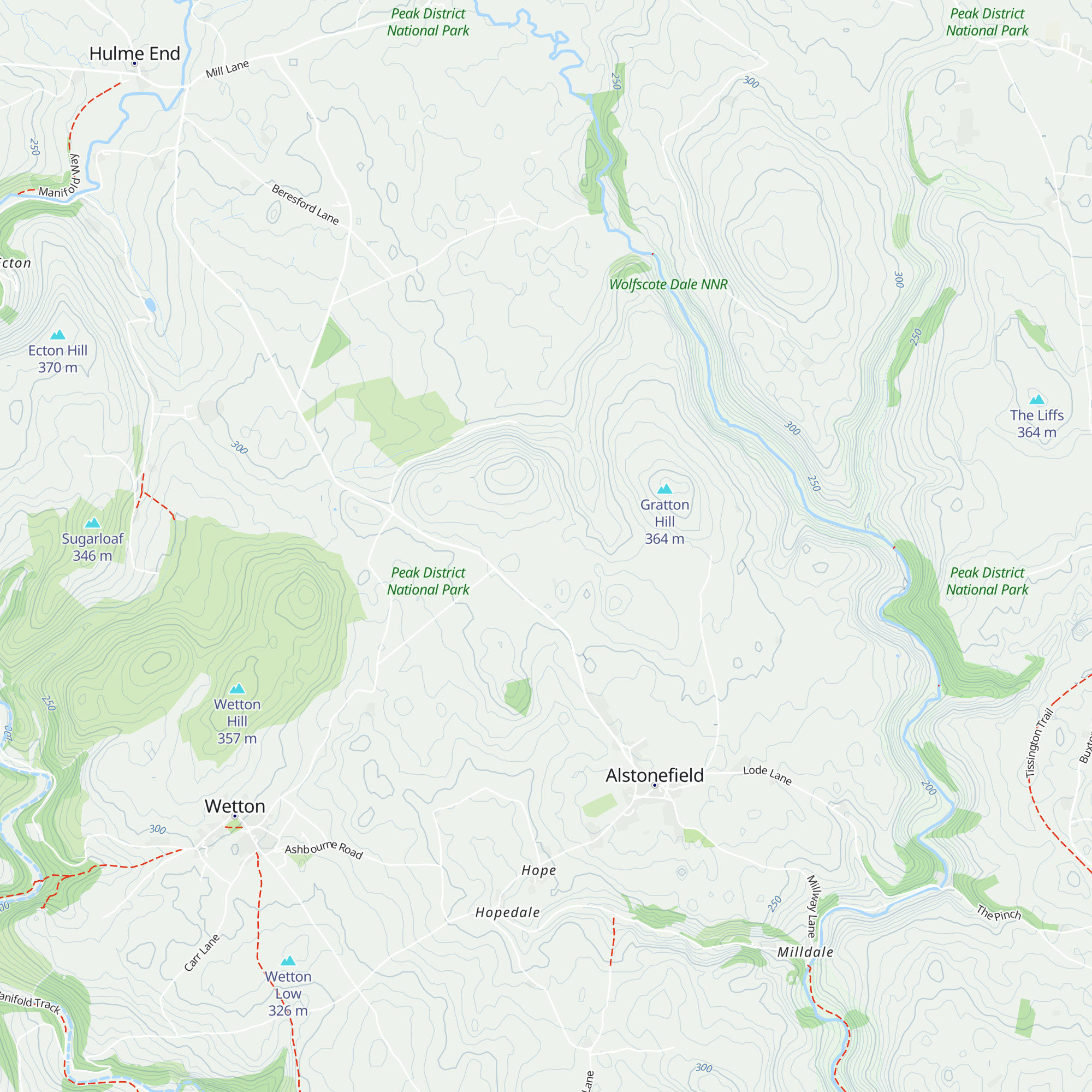 Alstonefield Camping Barn map