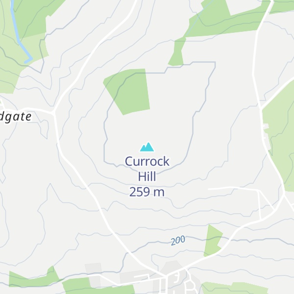 Map of Currock Hill