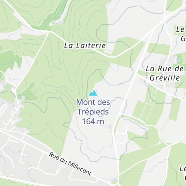 Map of Mont des Trépieds