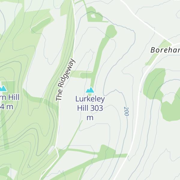 Map of Lurkeley Hill