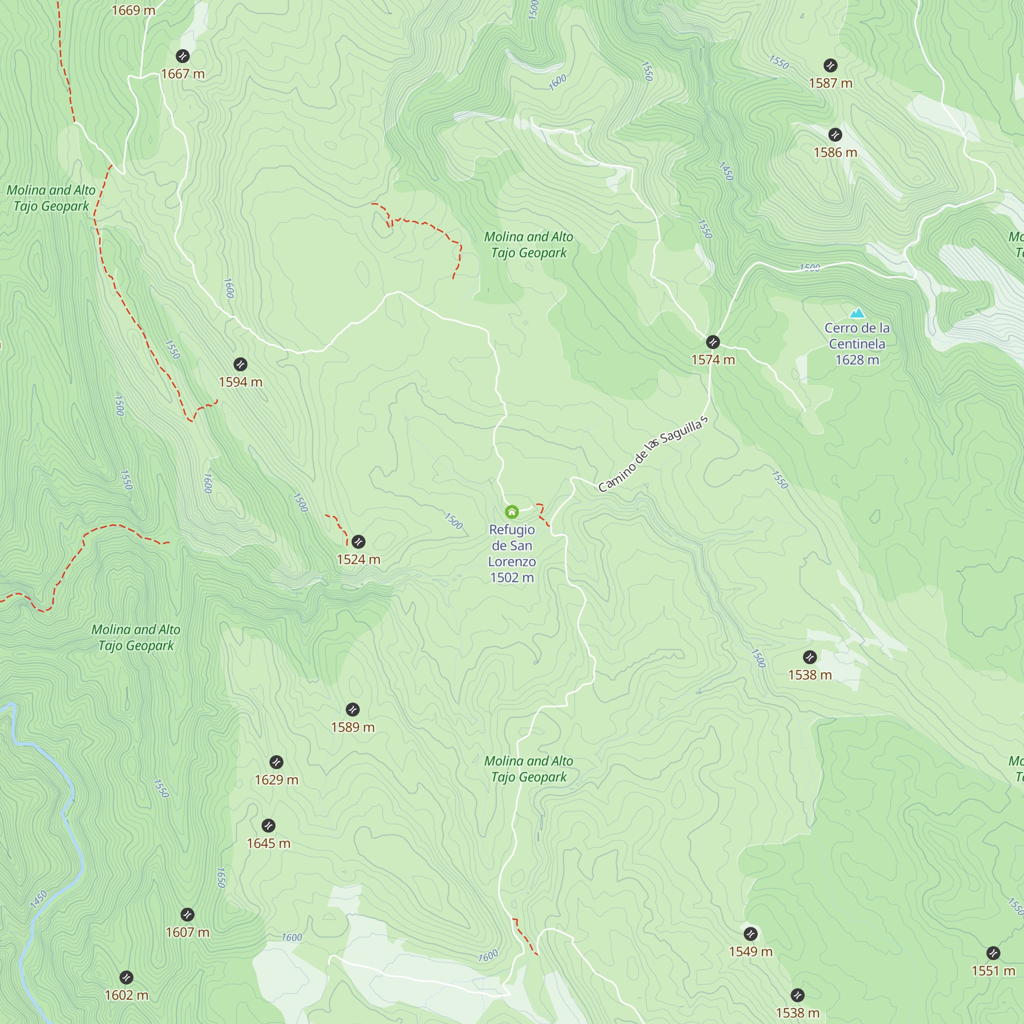 Refugio de San Lorenzo map