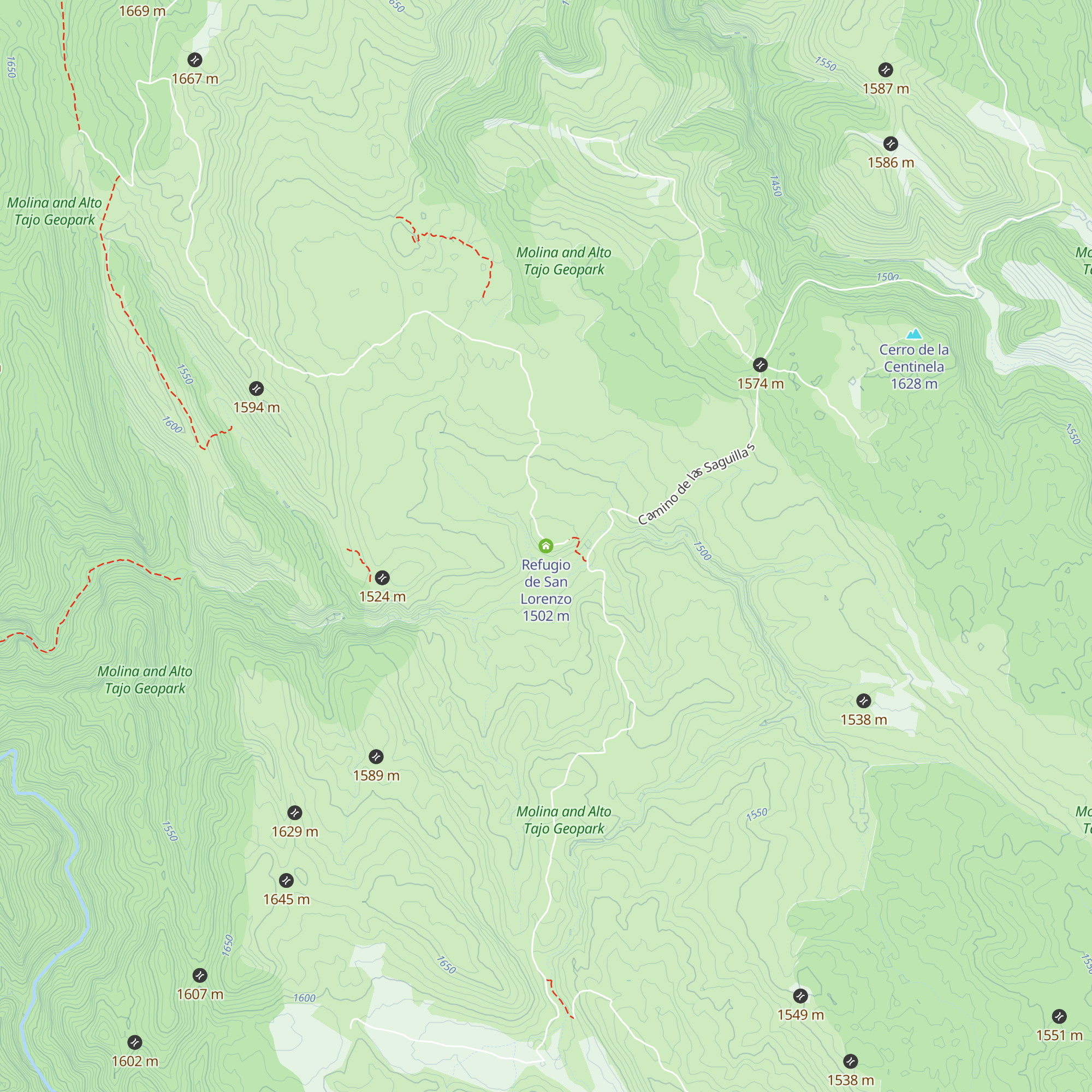 Refugio de San Lorenzo map
