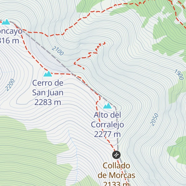 Map of Alto del Collado de las Piedras