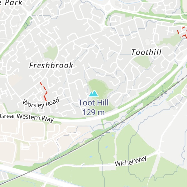 Map of Toot Hill