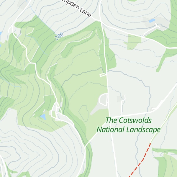 Map of Saintbury Hill