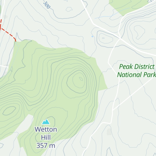 Map of Wetton Hill (East)