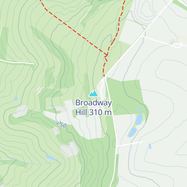 Map of Broadway Hill