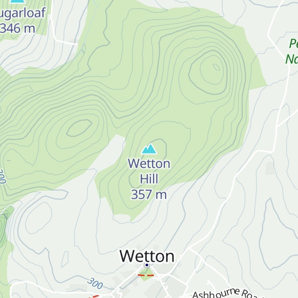 Map of Wetton Hill