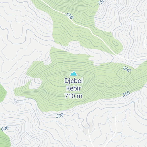 Map of Djebel Kebir