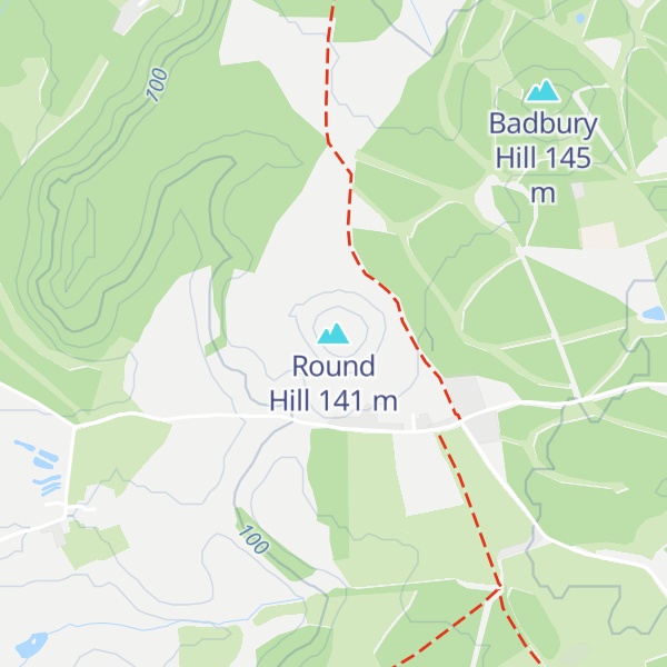 Map of Round Hill