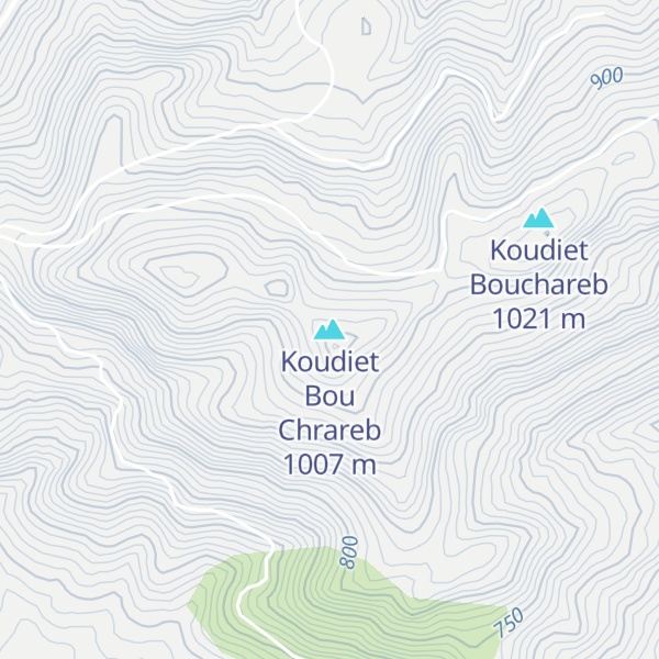 Map of Koudiet Bou Chrareb