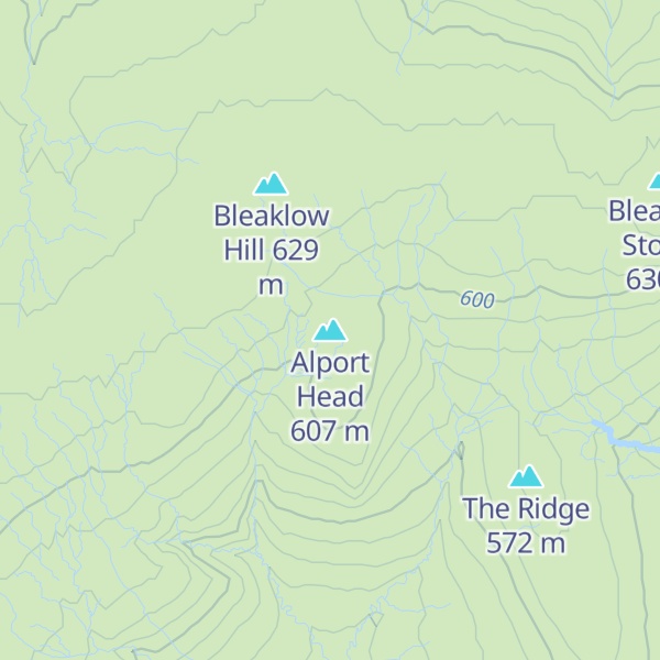 Map of Alport Head