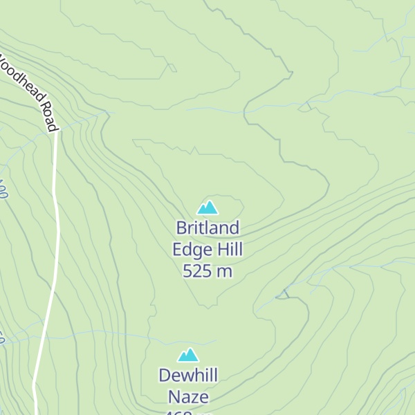Map of Britland Edge Hill