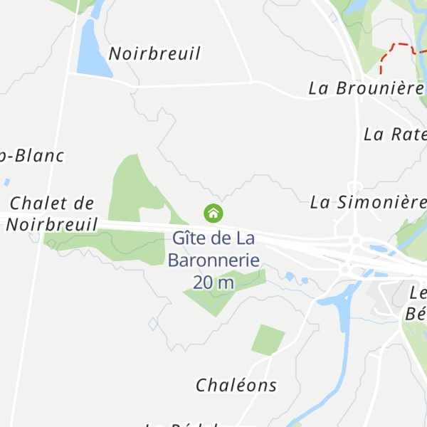 Map of Gîte de La Baronnerie