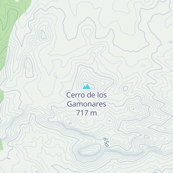 Map of Cerro de los Gamonares