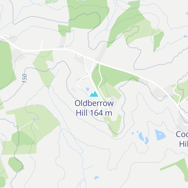 Map of Oldberrow Hill