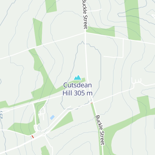Map of Cutsdean Hill