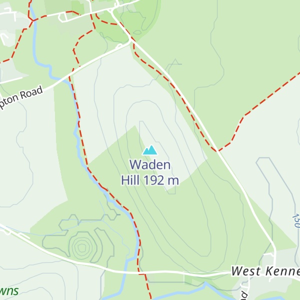 Map of Waden Hill