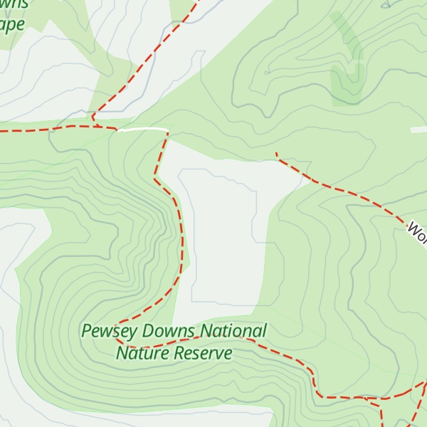 Map of Milk Hill