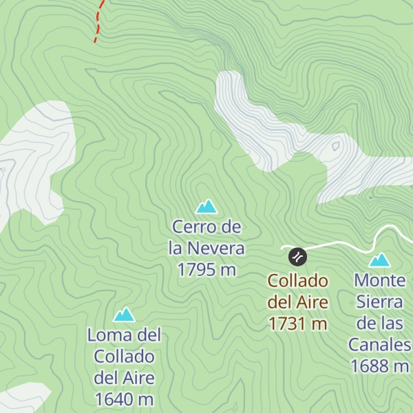 Map of Cerro de la Nevera