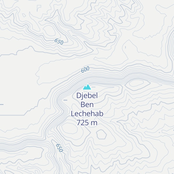 Map of Djebel Ben Lechehab