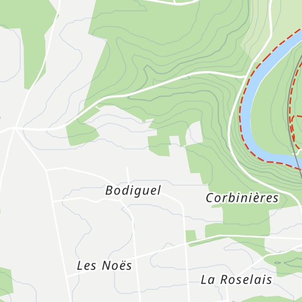 Map of Le Rocher de Corbinières