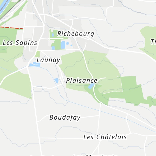 Map of Gîtes du Moulin de Plaisance