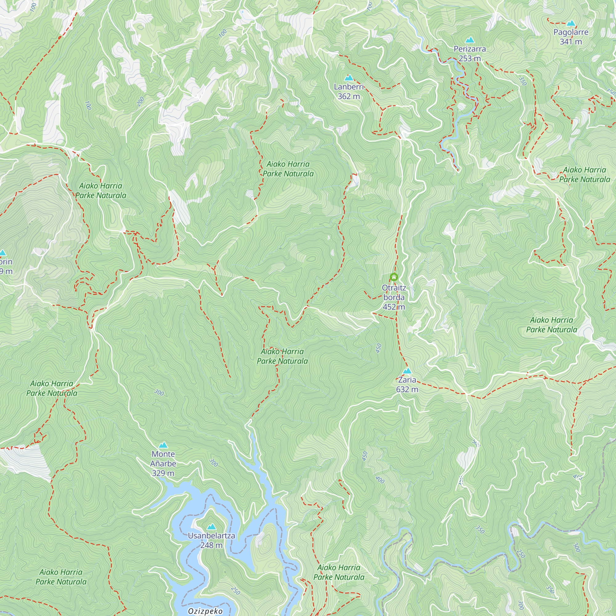 Irubietako borda map