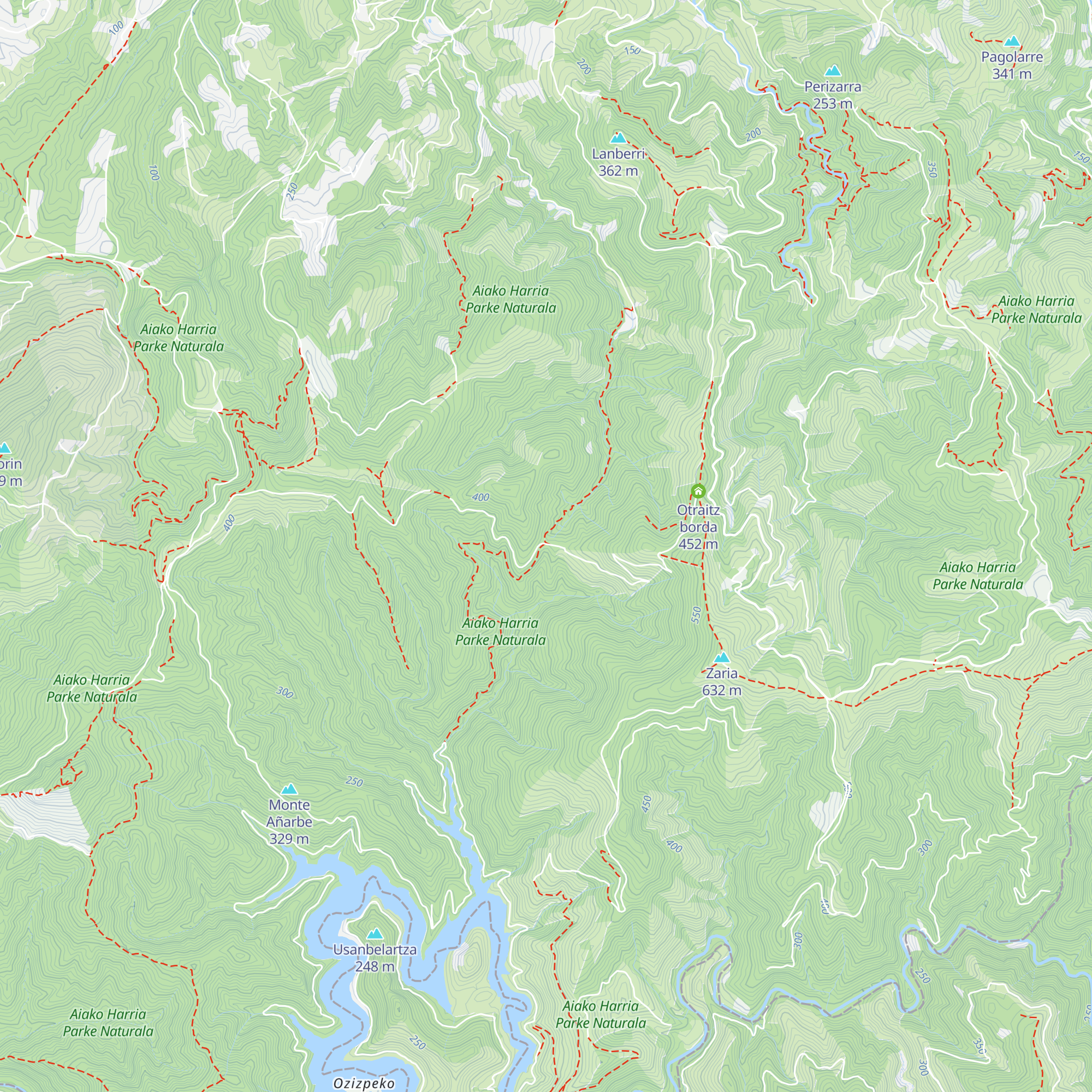 Irubietako borda map