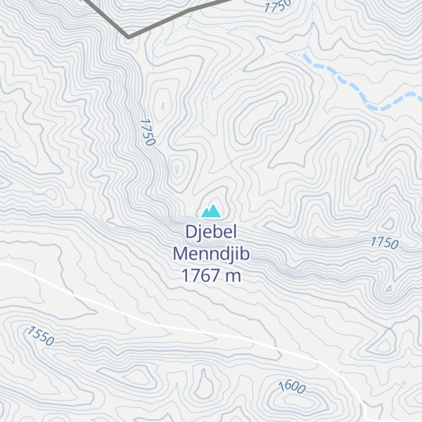 Map of Djebel Menndjib