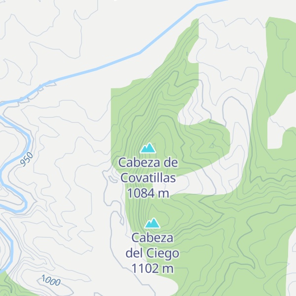 Map of Cabeza de Covatillas