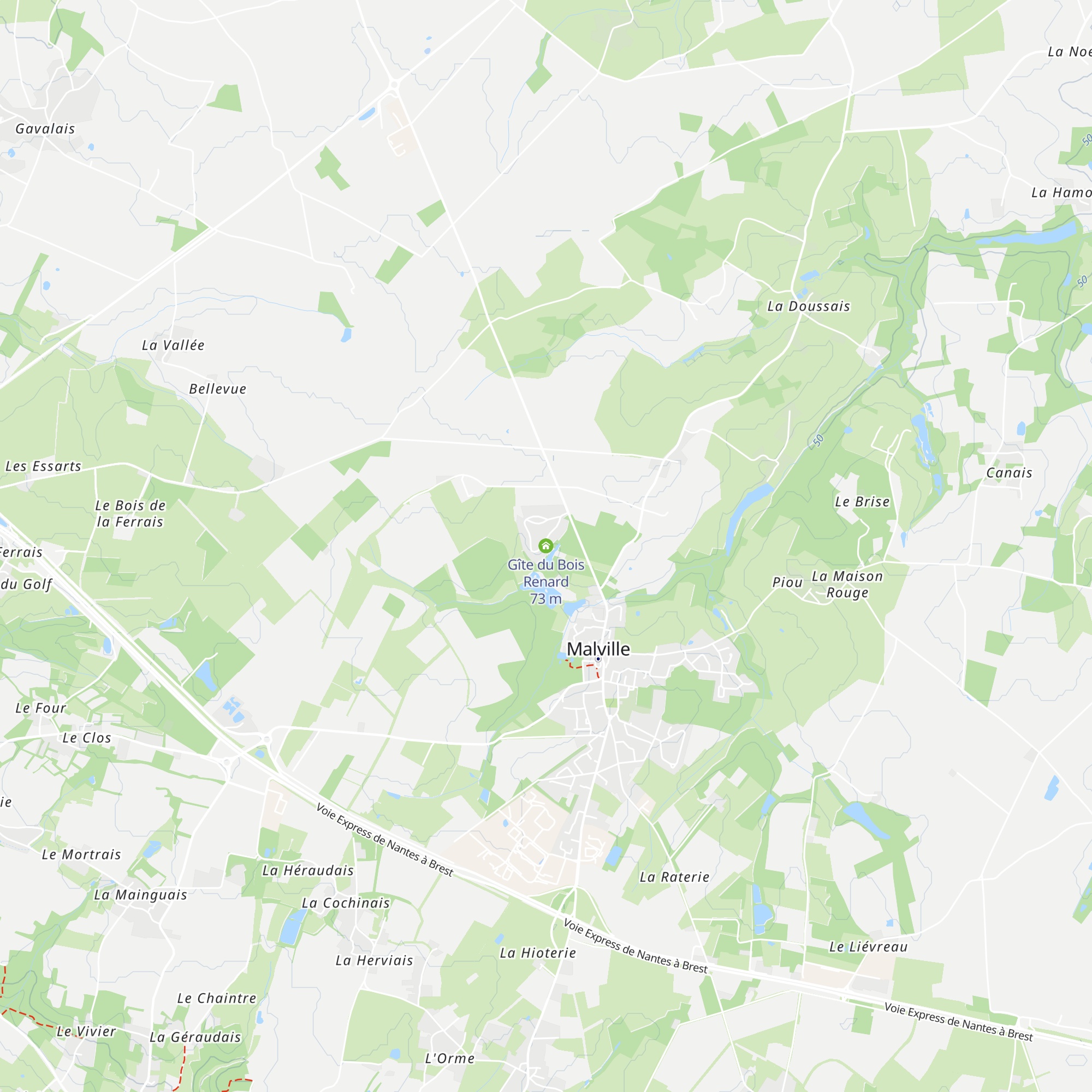 Gîte du Bois Renard map