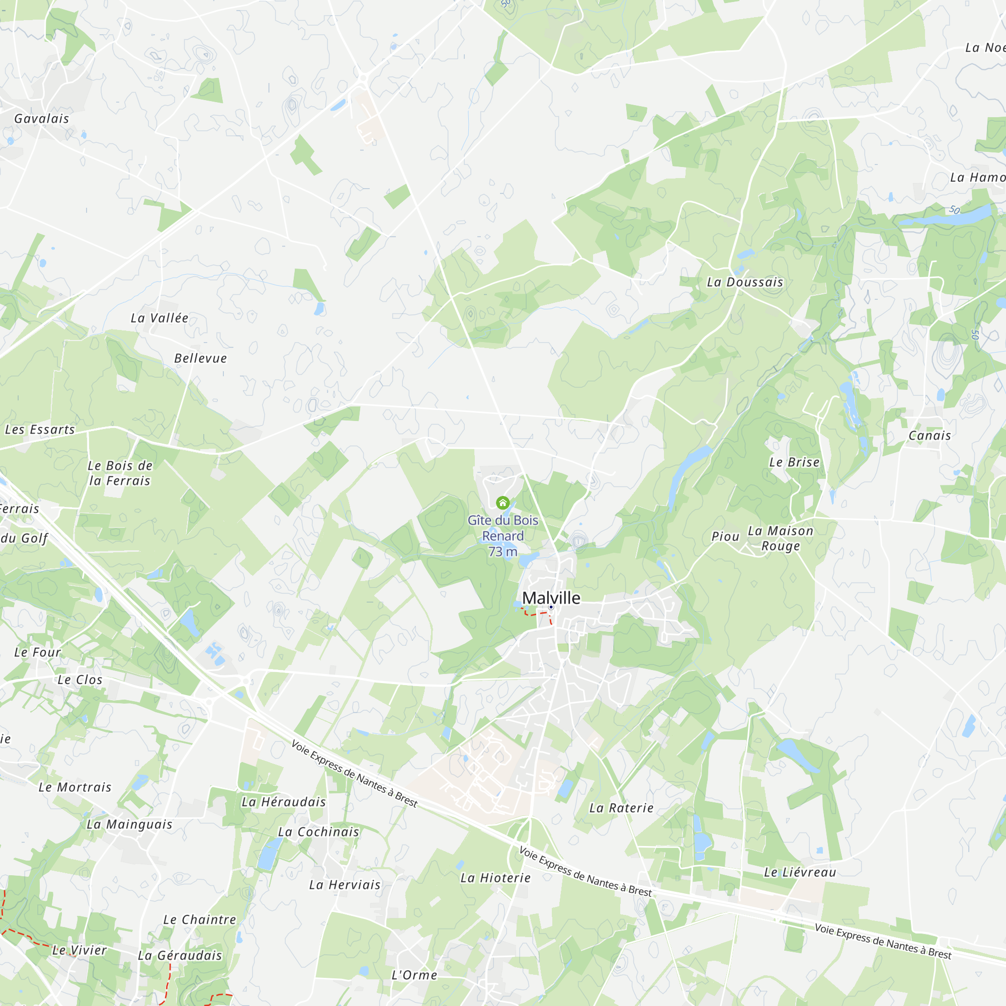 Gîte du Bois Renard map