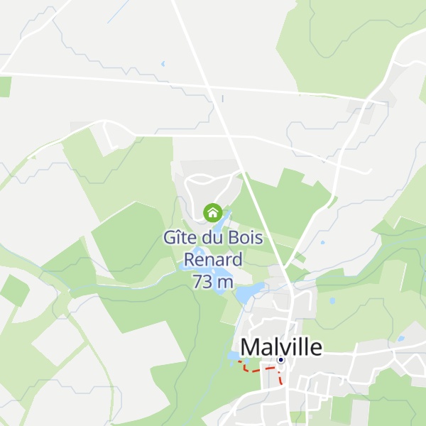 Map of Gîte du Bois Renard
