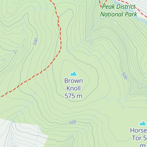 Map of Brown Knoll