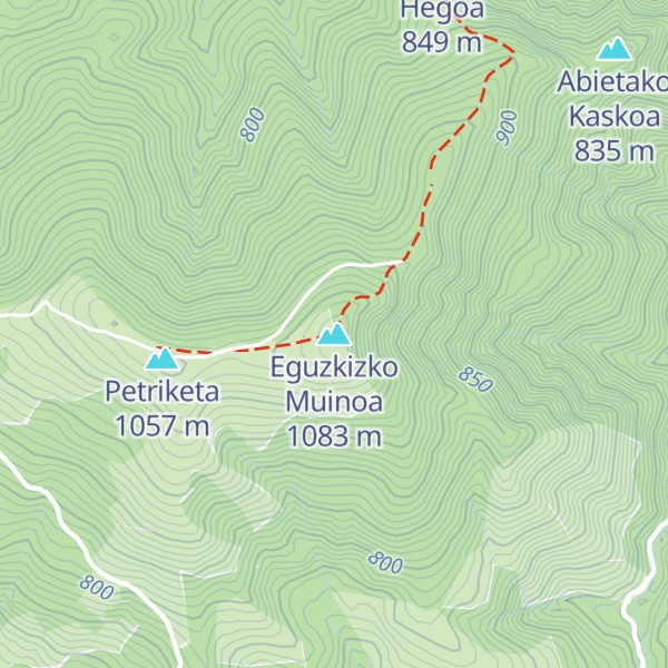 Map of Eguzkizko Muinoa