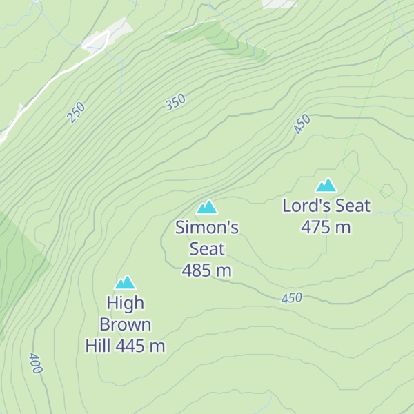 Map of Simon's Seat