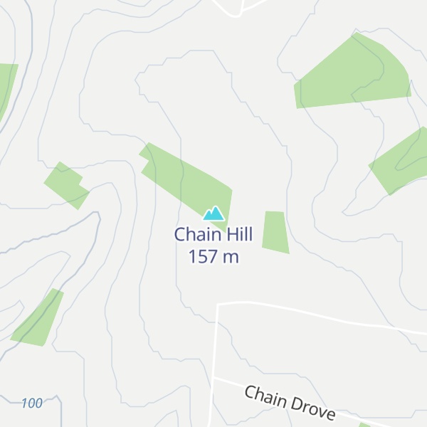 Map of Chain Hill