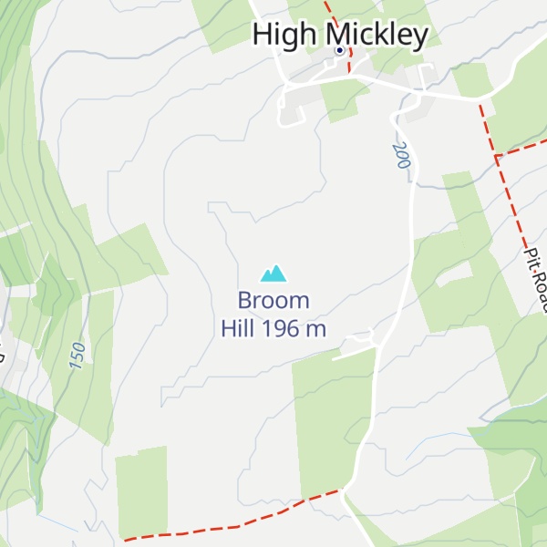 Map of Broom Hill