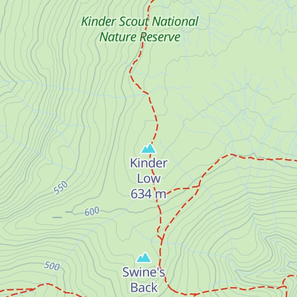 Map of Kinder Low