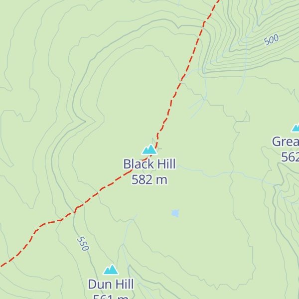 Map of Black Hill