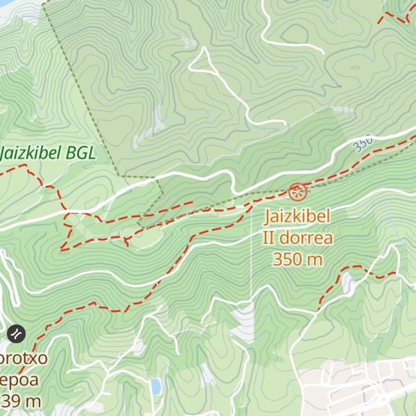 Map of Menditxiki Mendia